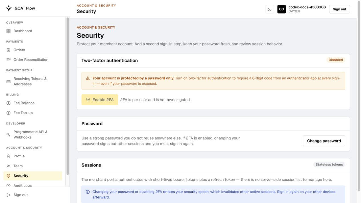 Account Security and 2FA