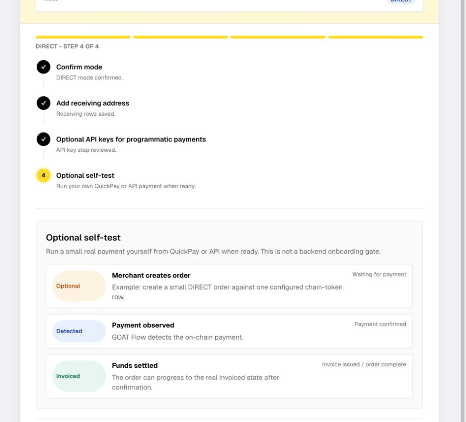 Optional Self-Test